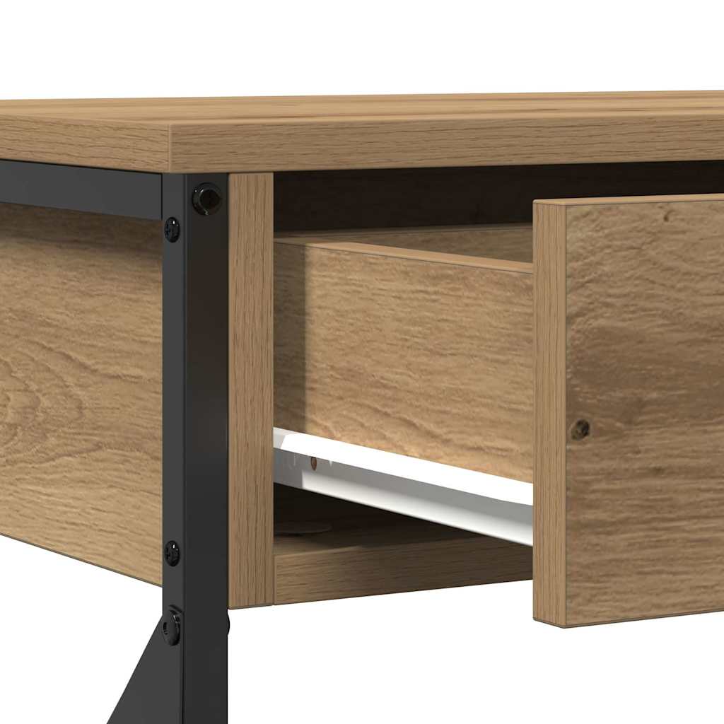 Console Table with Drawer Artisan oak 100 x 28 x 75 cm